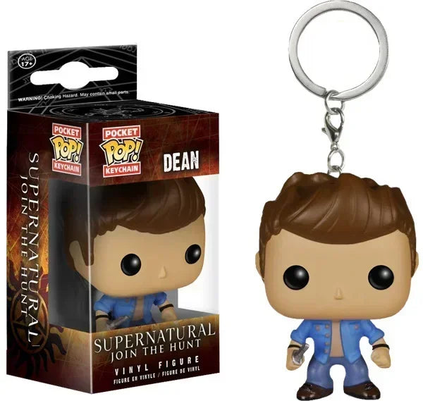 FUNKO POP Supernatural  New Character Castiel with Wing Sam KEYCHAIN Toy Vinyl Figure Collection Pocket  Key Chain Toys