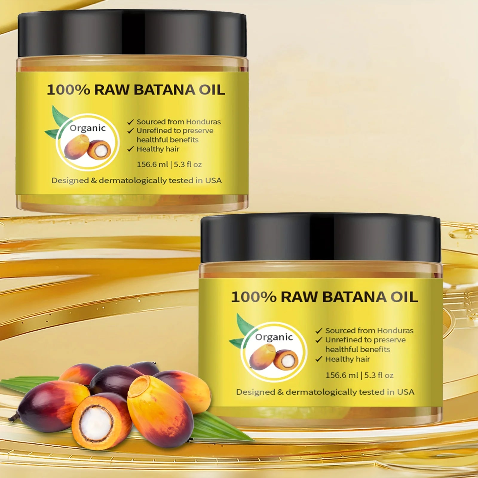Batana Oil For Scalp And Hair Care, Palm Oil Enriched, Plant Extracts, Scalp And Hair Care Product Main image