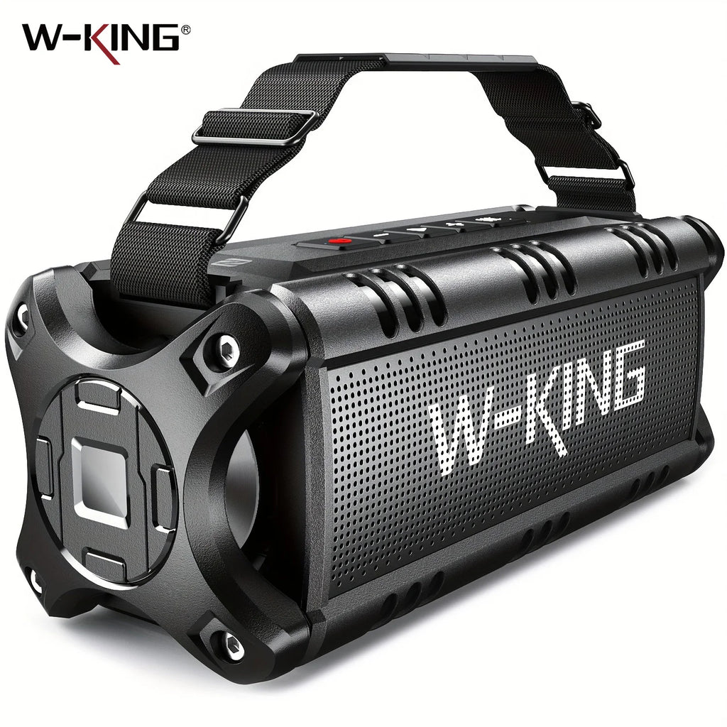 W-KING D8 Bluetooth Speaker, 50W RMS IPX6 Waterproof Loud Speakers Bluetooth Wireless, Large Outdoor Portable Speaker