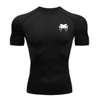 Men Compression Shirt Short Long Sleeve Quick Dry | All Season Workout Top for Gym Running Fitness UV Protection