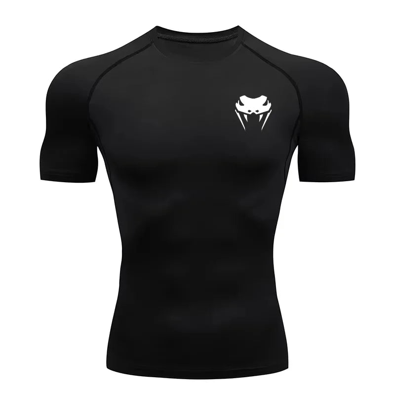 Men Compression Shirt Short Long Sleeve Quick Dry | All Season Workout Top for Gym Running Fitness UV Protection