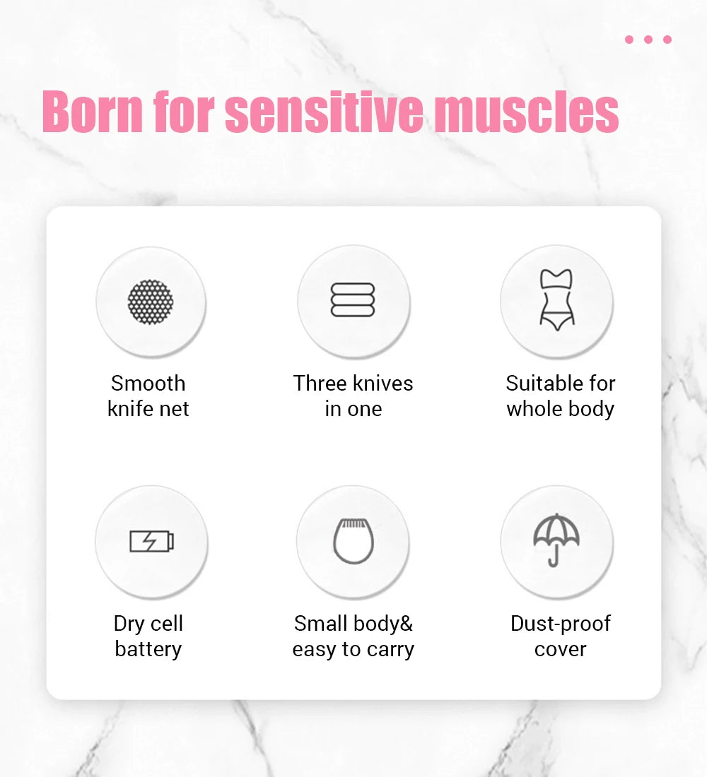 Hair Removal Machine Trimmer For Electric Shaver Bikini Private Parts Armpit Whole Body Shaving Depilation Women Beauty Care