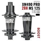 2024 KOOZER XM490 PRO BOOST Mountain Bike Hubs Steel shaft Sealed Bearing 148x12MM 110x15MM 141x5MM 28H 32 Holes Noise hub