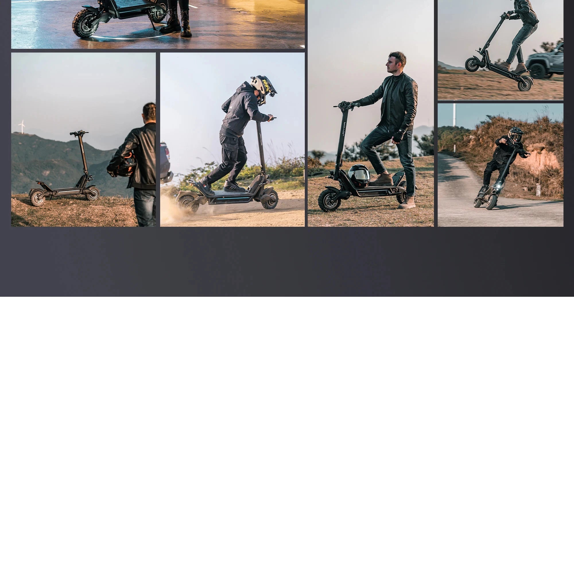 JOYOR E6-S Adult Electric Scooter 3200W Motor 60V31.5AH Battery Off-road EScooters NFC Unlock Hydraulic Brake Foldable E-Scooter