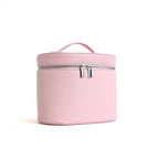 Large-capacity PU leather cosmetic box with internal storage box, customizable names and letters, travel portable cosmetic bag