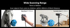 3DMakerpro Moose Lite 3D Scanner,Luxury, NIR Light Source,0.05mm Accuracy,24-bit Color Camera,10fps Frame Rate,Anti-Shake Lenses