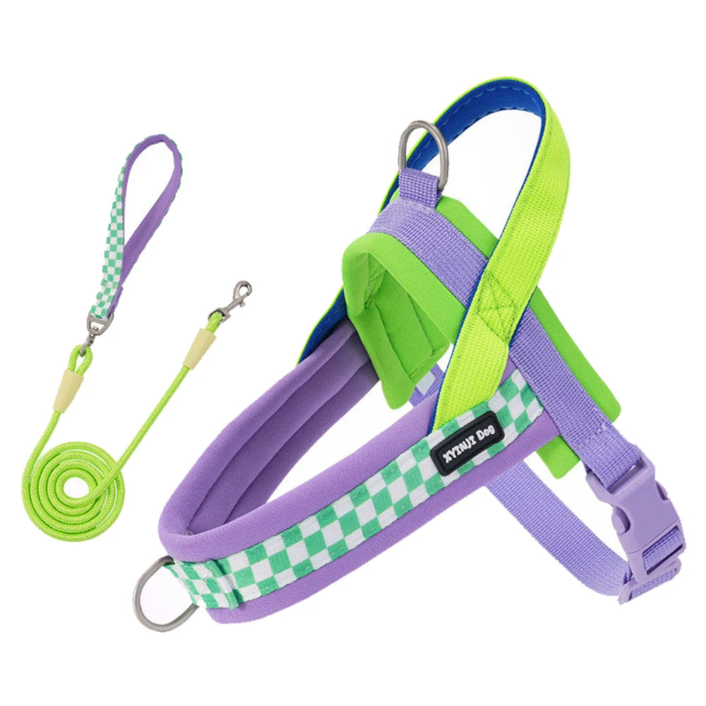 Small Dog Harness, Saddle Style No Pull Adjustable for  Puppy  Pet Chest for dog Breathable  Walking dog supplies s