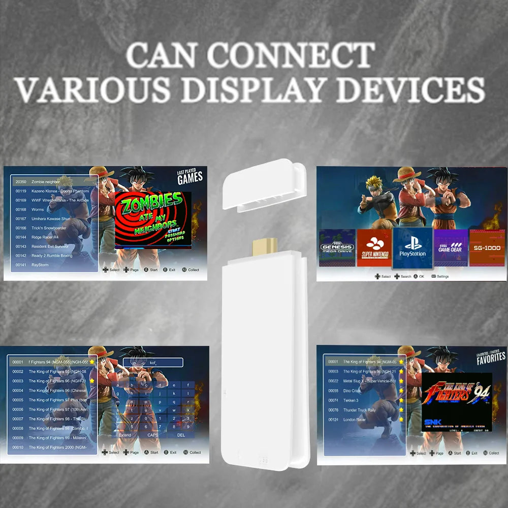 New 4K TV Game Stick M15 ultra 64G 128G Handheld Game Player 2.4G Dual Wireless Controller 50000+ Games Family Game Player