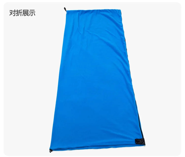 Portable Ultra-light Polar Fleece Sleeping Bag Outdoor Camping Tent Bed Travel Warm Sleeping Bag Liner Camping Sport Accessories