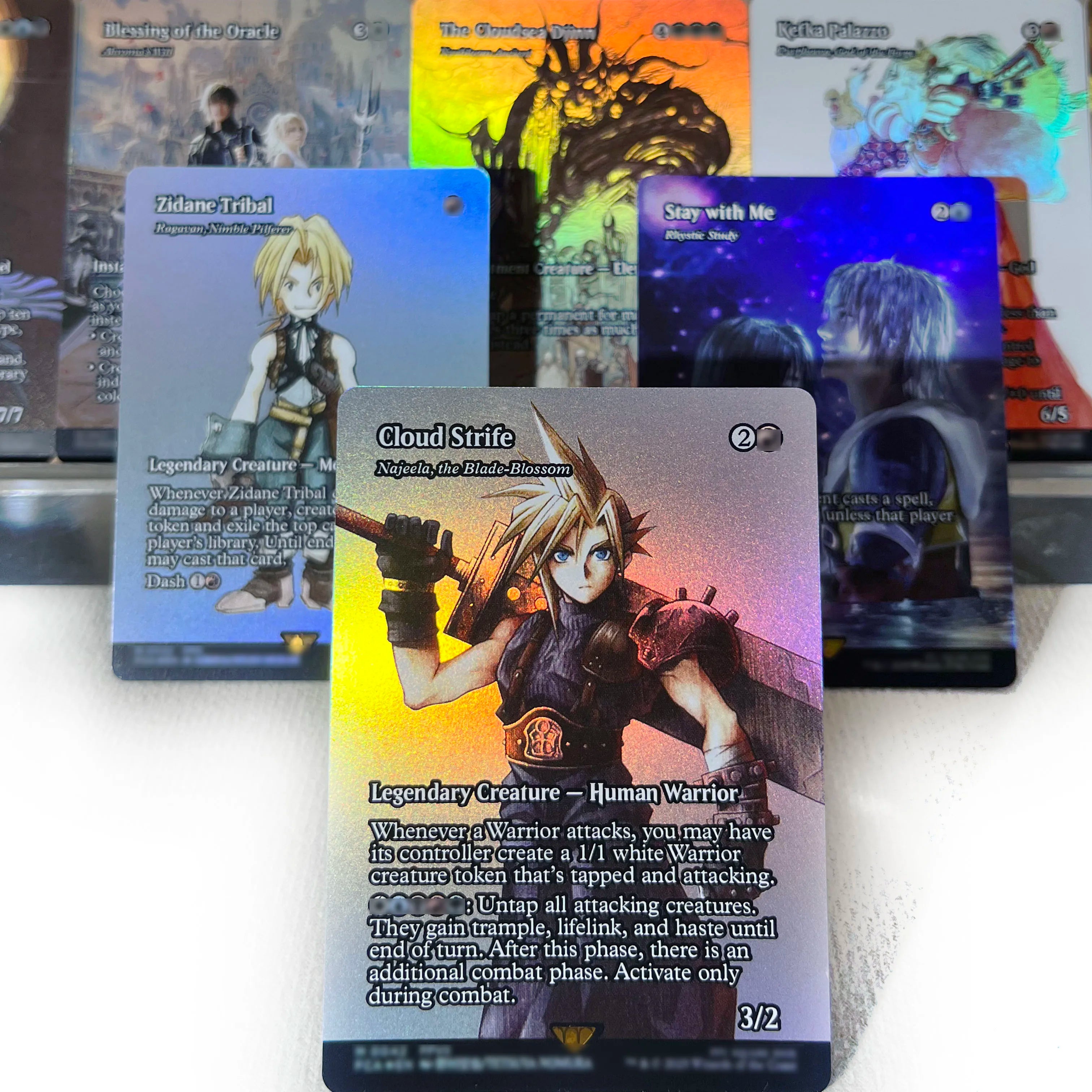 FCA FIN FIC PIP LTR FOIL4-002 magical cards Ancient Copper Dragon Tcg proxy Traveling Chocobo Celes, Rune Knight gathering