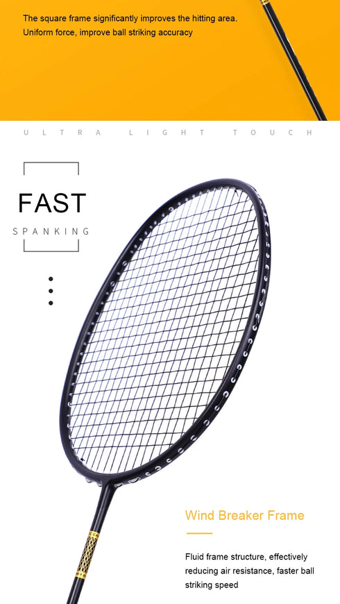 ALP ZJ2.0 Pro 4U 85g 100% Carbon Fiber + Titanium Alloy Badminton Racket Ultra-light Sports Equipment Racket Badminton Training