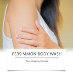 100ml Persimmon Body Wash Exfoliating Shower Gel Moisturizing Skin Cleaning Smooth Soft Body Odor Remover Bath Products