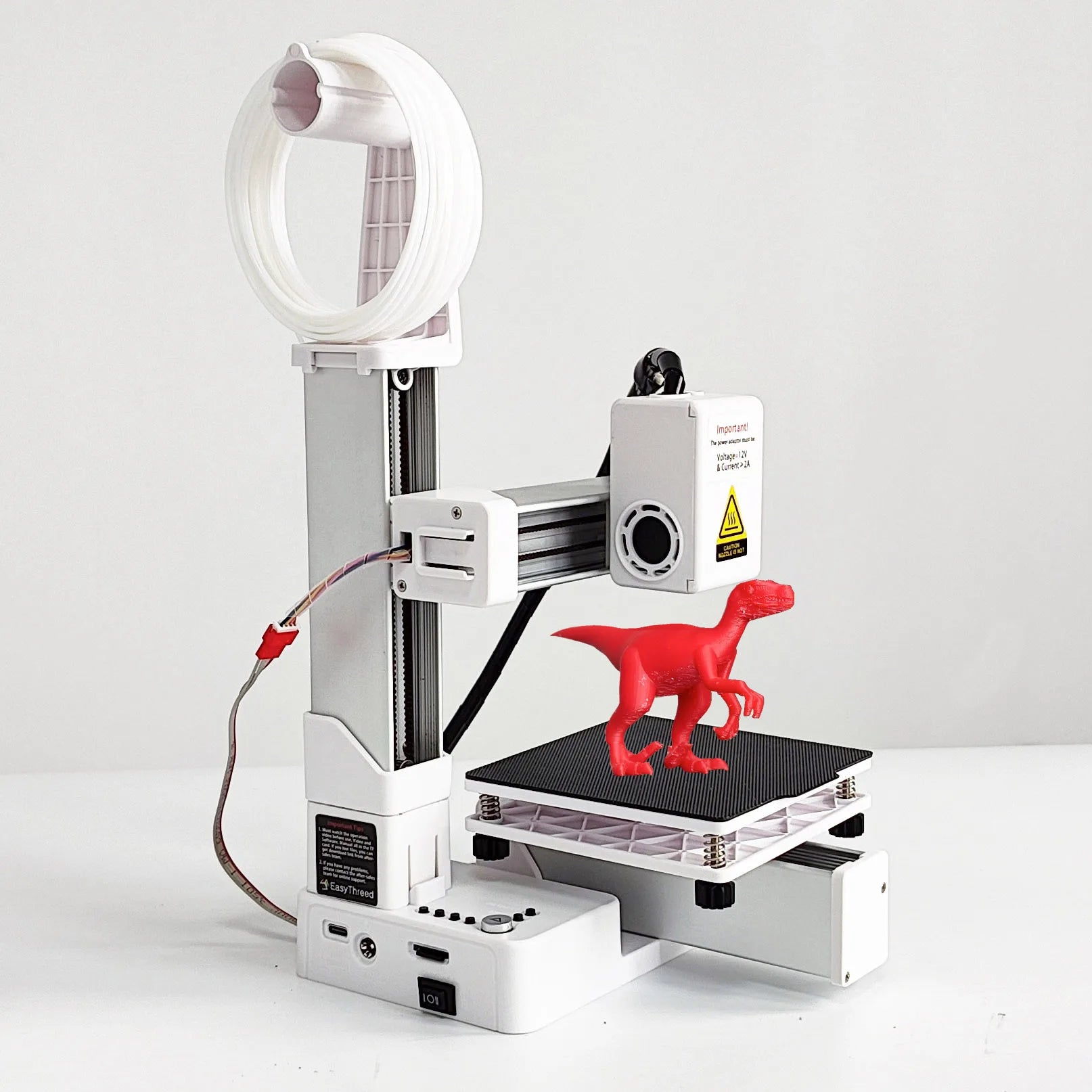 EasyThreed 3D Printer  Entry Level  Compatible with PLA TPU 1.75mm Filament  include Power Adaptor. Main image