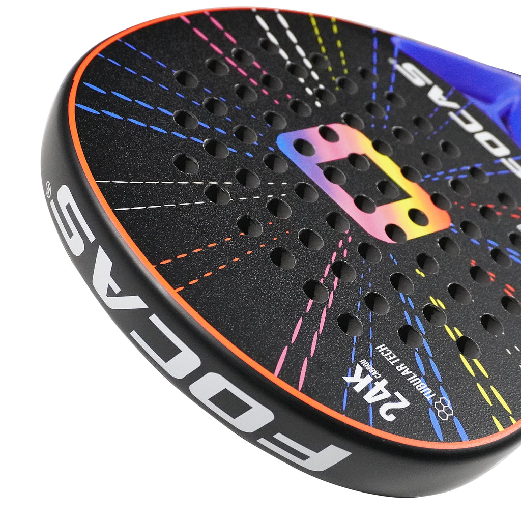 FOCAS 2026 Padel 24K carbon fiber plate tennis racket surface treatment