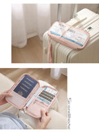 RFID Blocking Passport Holder Travel Wallet Durable Anti-Theft Card Slots Protective Case Flights Travel Organizer for Women Men