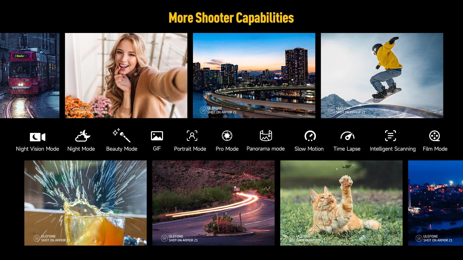 Ulefone Armor 21 Smartphone, G99 Android 15, 16GB RAM, 256GB ROM, Rugged Phone, 64MP, 9600mAh, Mobile phone, Global