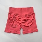 Impact Shorts 4.5" Seamless High Stretch Low Ribbed Band Subtle Glute Contour Shorts Fitness Workout Yoga Gym Shorts