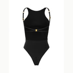Thong 2025 Sexy Women One Piece Swimsuit Swimwear Female Solid High Waist Monokini Swimming Suit Bathing Suit Biquini Beachwear