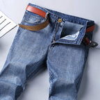 Wthinlee 8 Models Spring Autumn Business Jeans Men Casual Straight Stretch Fashion Classic Work Denim Trousers Brand Clothing