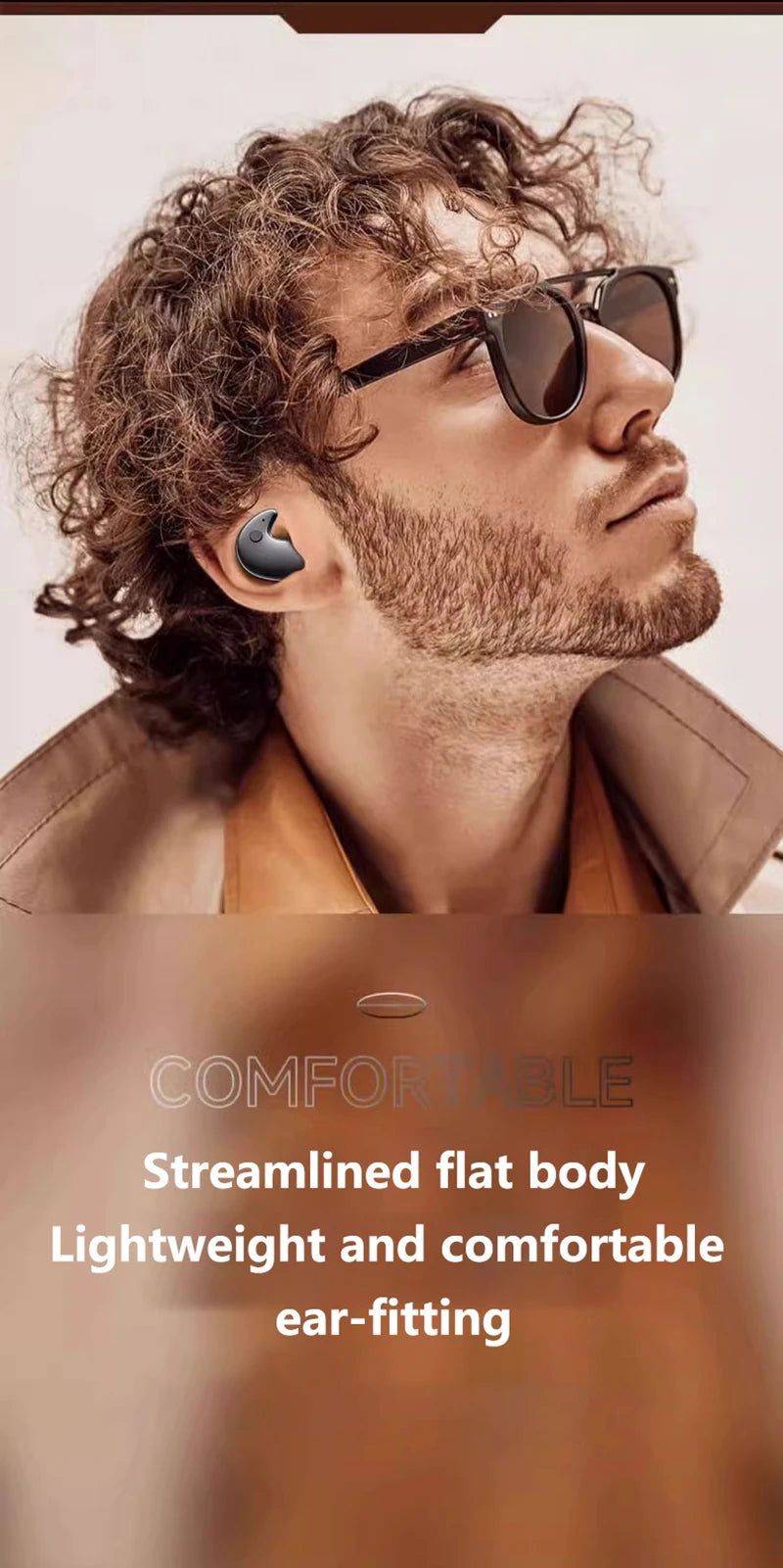  Oneplus Sleep Headphones Wireless Bluetooth Earphones Semi-in-ear Mini High-quality Sound Long Battery Life Office Travel