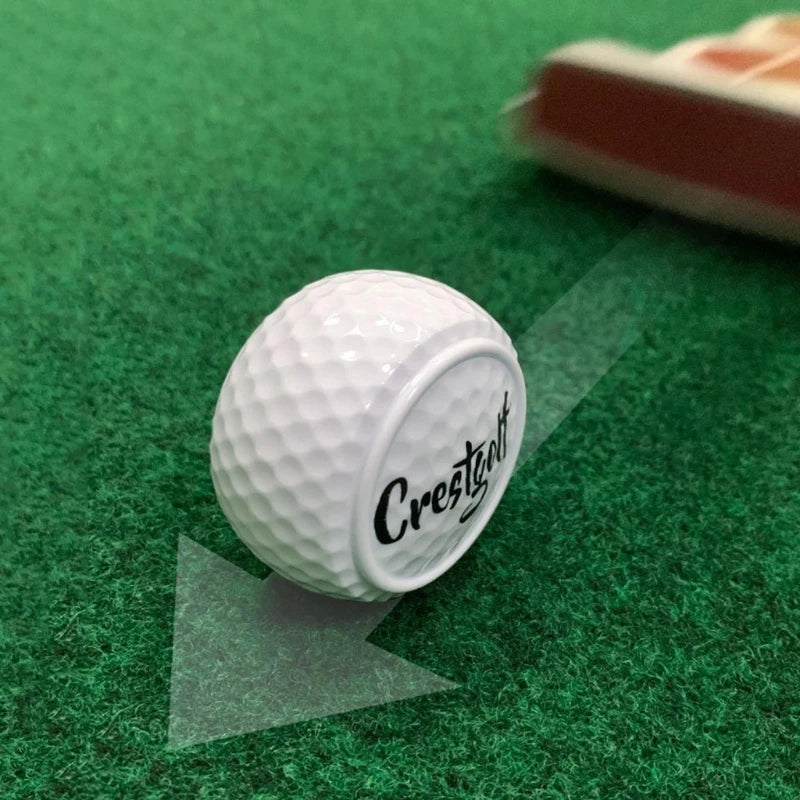 Flat Golf Training Balls Two Layer Driving Balls Golf Practice Balls for Swing Putter Driving Backyard Secondary image