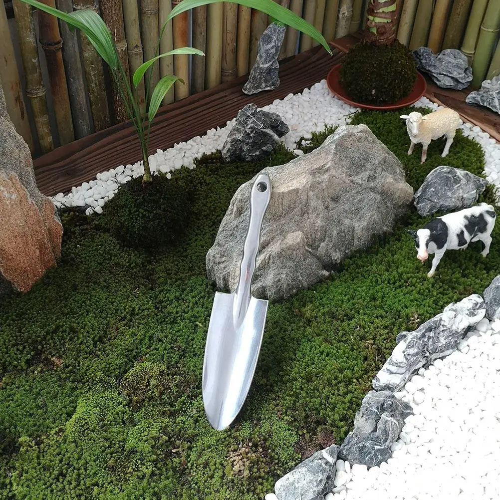 Multifunctional Gardening Shovel Aluminum Alloy Transplanting Tool for Soil Loosening Weeding Planting Bonsai Garden Spatula