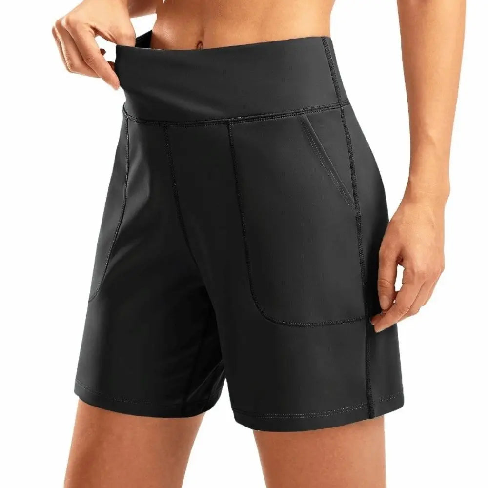Active Wear Elastic Waist Women Running Shorts High Waist Quick Dry Sport Shorts Comfortable Breathable Yoga Pants Workout