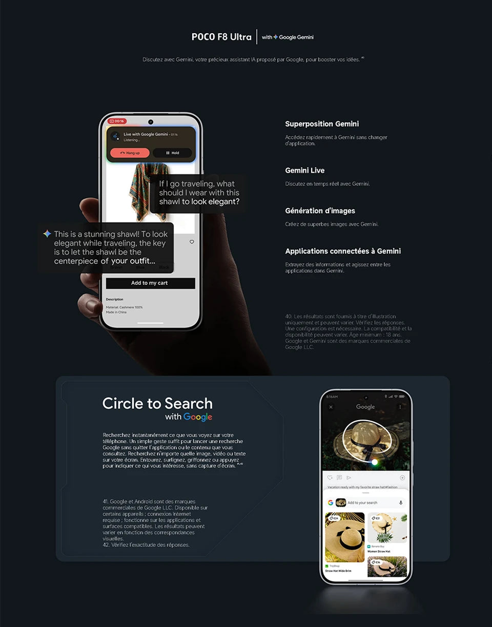 POCO F8 Ultra 5G, NFC,16+512GB,6.9" 120Hz AMOLED Screen,50 MP Light Fusion 950 Sensor with OIS, 6500 mAh Battery, IP68