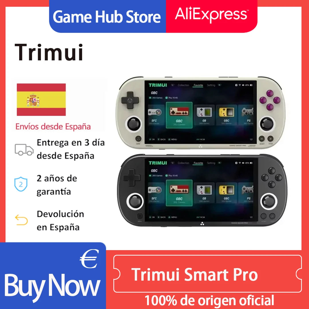 Trimui Smart Pro Handheld Game Console  4.96''IPS Screen Video Game Console Linux SystemRetro Video Game Consoles Birthday Gifts Main image