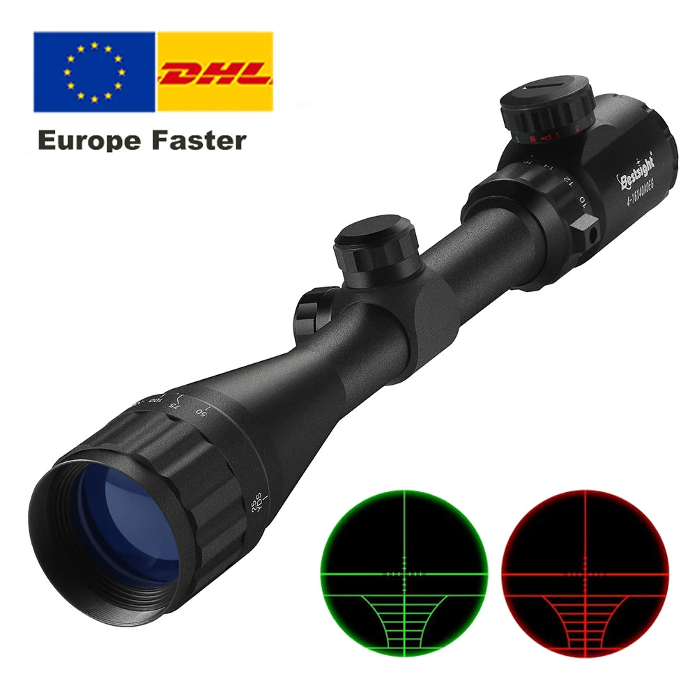 4-16X40 AOEG Scopes Red and Green Illuminated Hunting Scopes Tactical Optical Scope Airsoft Sight Main image