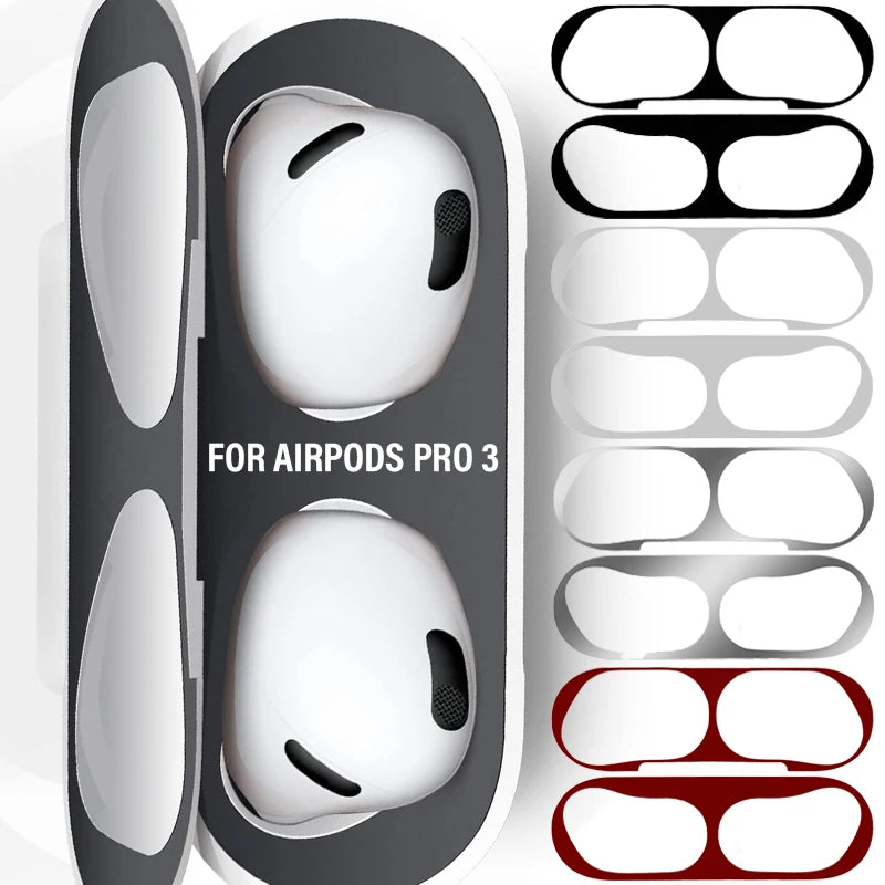 Metal Dustproof Film for Airpods Pro 3 Guard Sticker Anti-Scratch Protectors Ultra Thin for Airpod Pro3 Case Accessories Main image