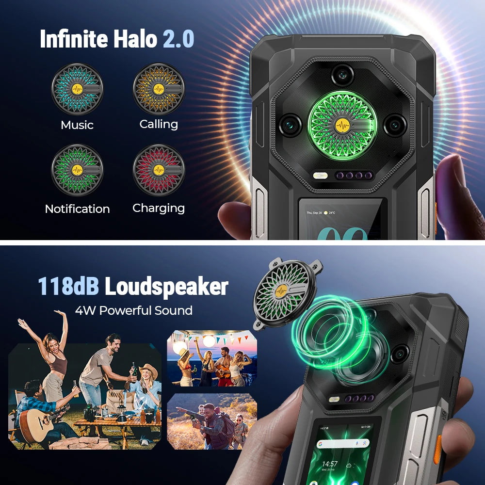 【2025 New】Ulefone Armor 33 Pro 5G Rugged Phone Smartphone Android 14 32GB+512GB 25500mAh Night Camera 64MP NFC Loud Speaker