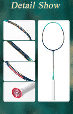 ALP QY2.0 Pro 4U 85g 100% Carbon Fiber + Titanium Alloy Badminton Racket Ultra-light Sports Equipment Racket Badminton Training