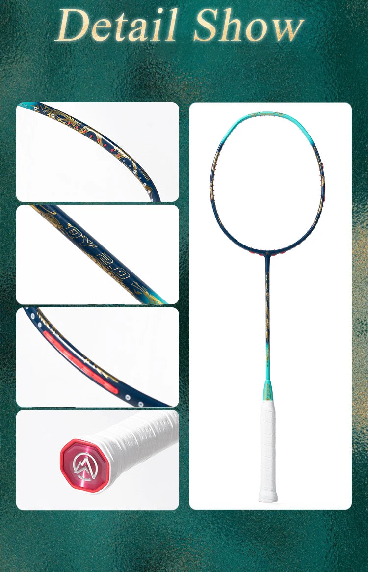 ALP QY2.0 Pro 4U 85g 100% Carbon Fiber + Titanium Alloy Badminton Racket Ultra-light Sports Equipment Racket Badminton Training