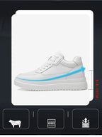 High Quality Men Sneakers Elevator Shoes for Men Fashion Casual Shoes Comfortable Leather Sports Shoes height increase 6/8/10cm