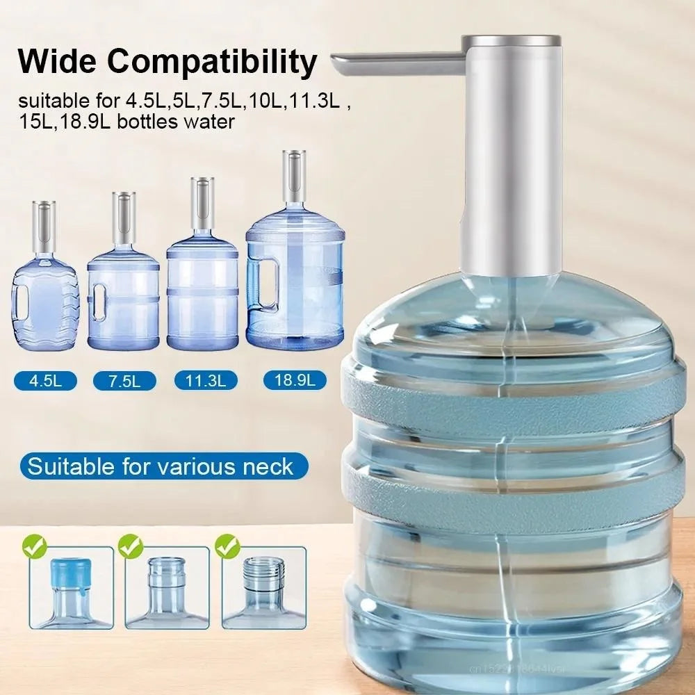 Electric Water Dispenser Foldable Automatic Water Pump Bottle With LED Display USB Charging Household Barreled Water Dispenser