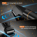 MAXGROOM Manscape Body Hair Trimmer 4 in 1 IPX6 Waterproof Pubic & Groin Shave Electric Grooming Kit for Men Nose Beard Trimmer