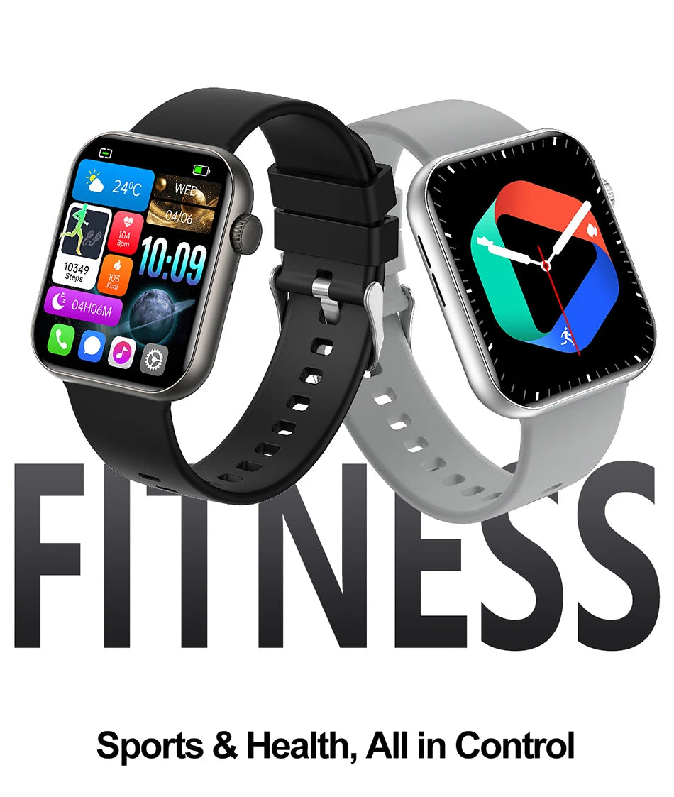 2025 New Sports Smart Watch Men Full Touch Screen Heart Rate Bluetooth Call 1.9 inch AI Voice IP68 Waterproof Smartwatch Women