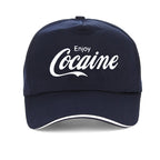 funny Enjoy Cocaine men cap Fashion women new summer sun hat Causal Unisex Outdoor Fishing hunting baseball caps