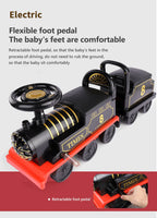 Kids Train Riding Toy Ailway Classical Electric Model Can Carry A Small Train Rail Car Children's Baby Walker Stroller Toys Boys