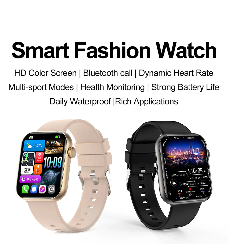 2025 New Sports Smart Watch Men Full Touch Screen Heart Rate Bluetooth Call 1.9 inch AI Voice IP68 Waterproof Smartwatch Women