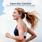 DOOGEE BoneBeat Run Bone Conduction Headphones Open-Ear Wireless Sports Earphone 10 Hours Battery Life for Running, Cycling