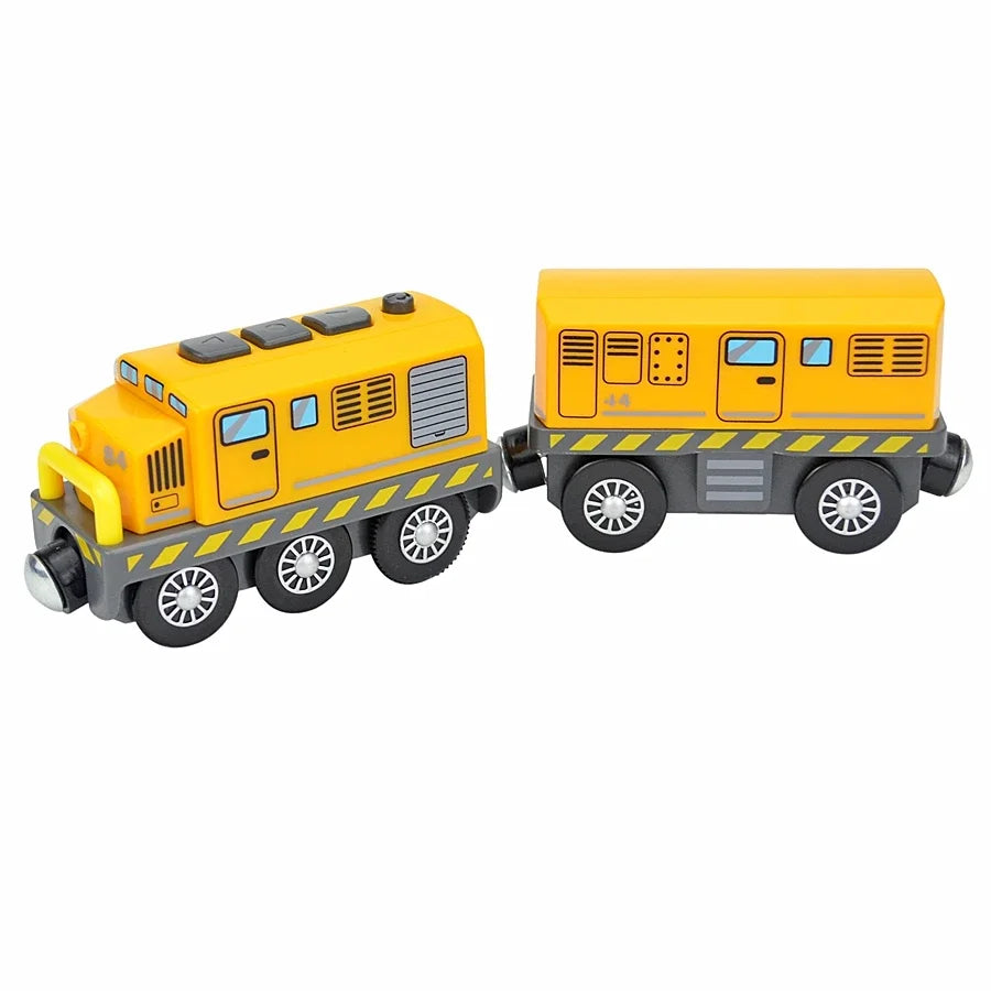 Locomotive Magnetic Car Electric Train Toys Fit All Brand Biro Wooden Diecast Slot Train Track Railway Educational Toys For Kids