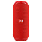 TG117 Portable Outdoor Wireless Bass Speaker With Charging Cable And Aux Cable - FM TF USB Plug-in Card Compatible