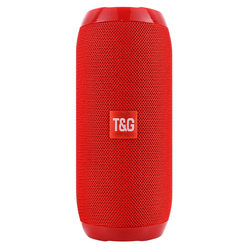 TG117 Portable Outdoor Wireless Bass Speaker With Charging Cable And Aux Cable - FM TF USB Plug-in Card Compatible