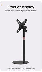 Artpowers VESA Monitor Desk Mount Single Monitor Stands Freestanding fits 13'' to 18'' Computer Screen with Height Adjustable