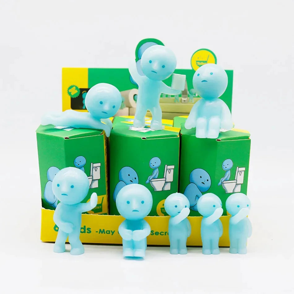 Surprise Gift blind box action figures Yoga Bedroom series multiple doll green noctilucent mysterious decoration model for toy