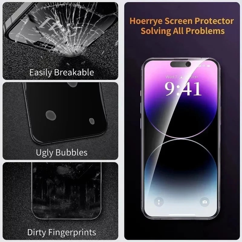 Privacy Screen Protector For iPhone 16 13 15 11 12 14 17 Pro Max Air 16e Anti-spy Glass For iPhone 13 12 Mini 7 8 16 Plus SE XR Secondary image