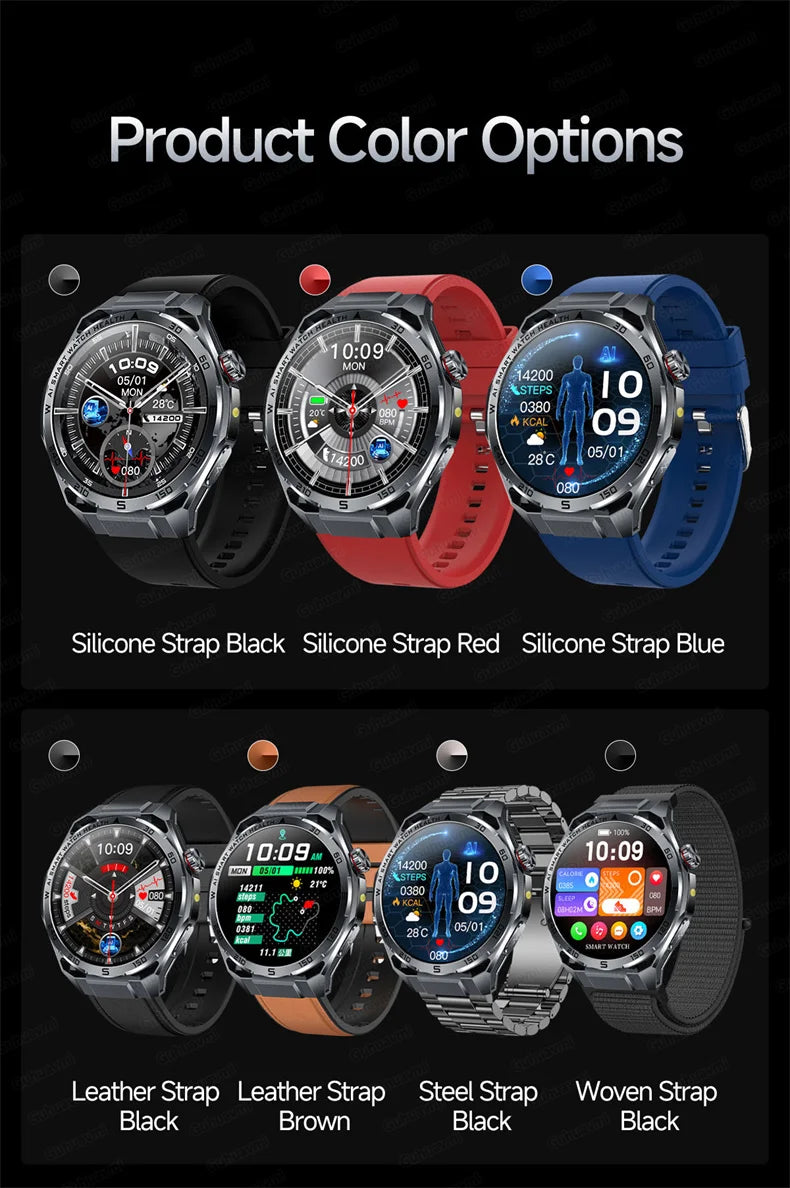 ECG High-end Health Smart Watch Men Blood pressure lipids bloodoxygen Body analysis Uric acid Health Tracker Smartwatch Men lady