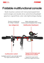 BOYUEDA Q7PRO Electric Scooter 3200W Dual Motor 52V19AH Foldable 10 Inch Tire 70KM/H Max Speed 70KM Mileage with Seat